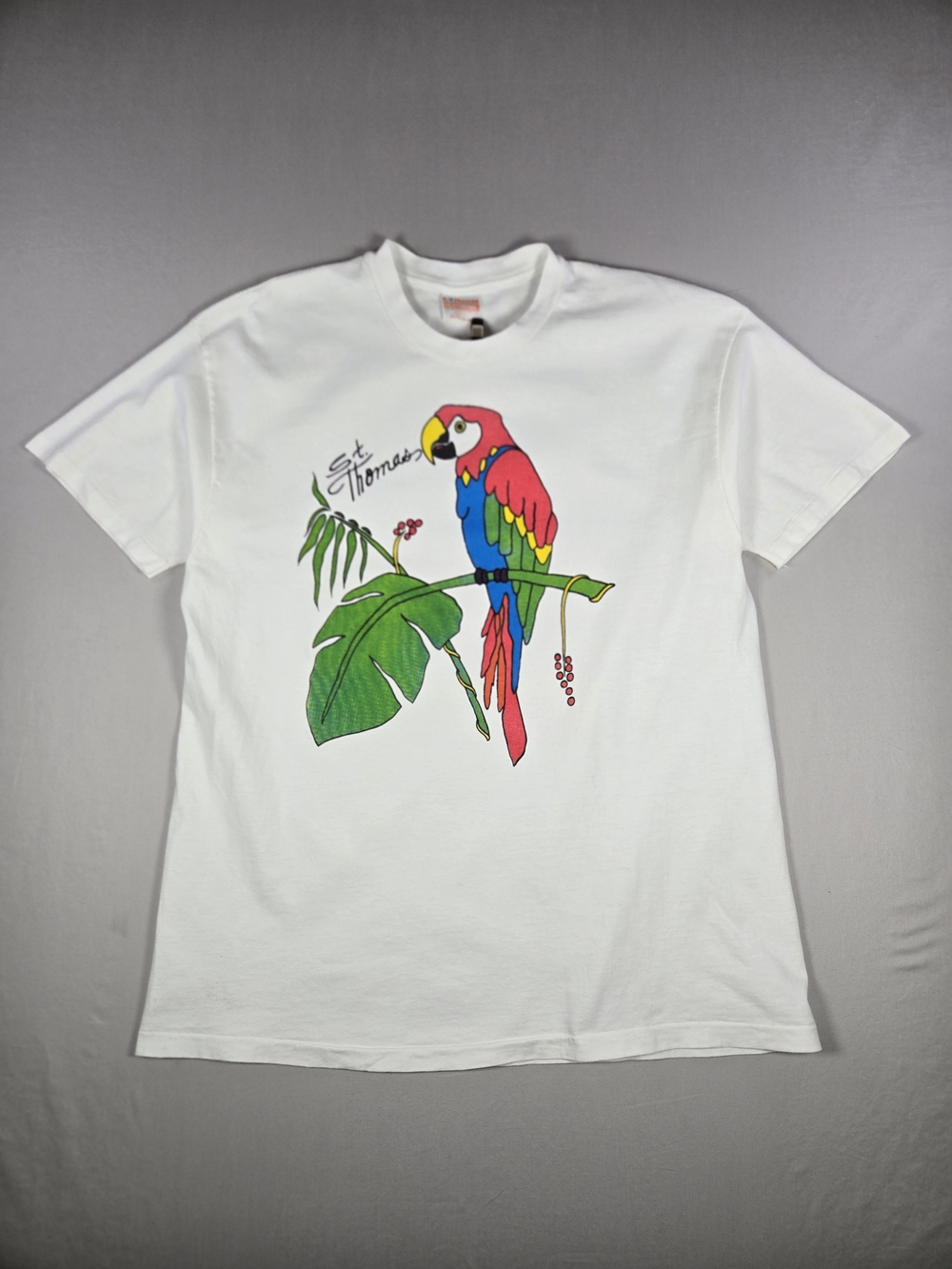 Vintage Hanes Heavyweight St Thomas Parrot Tee Single Stitch Made In  USA XL